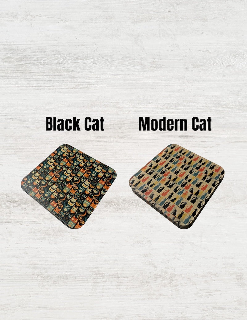 UV PRINTED ACRYLIC CAT COASTERS
