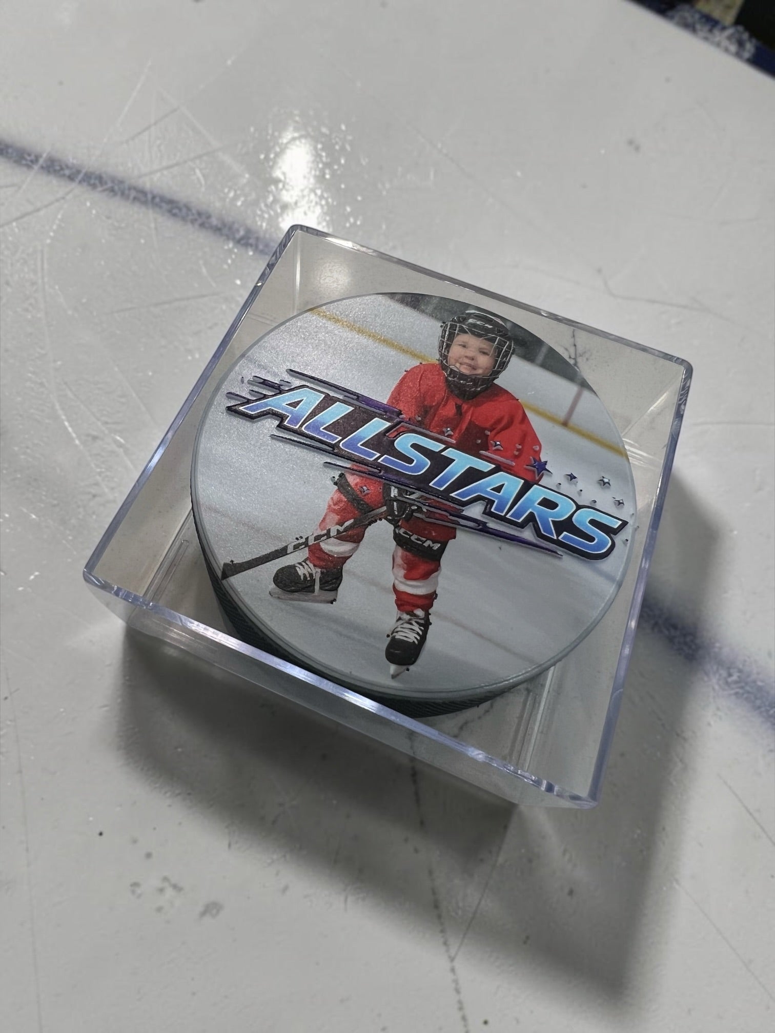 PERSONALIZED HOCKEY PUCKS
