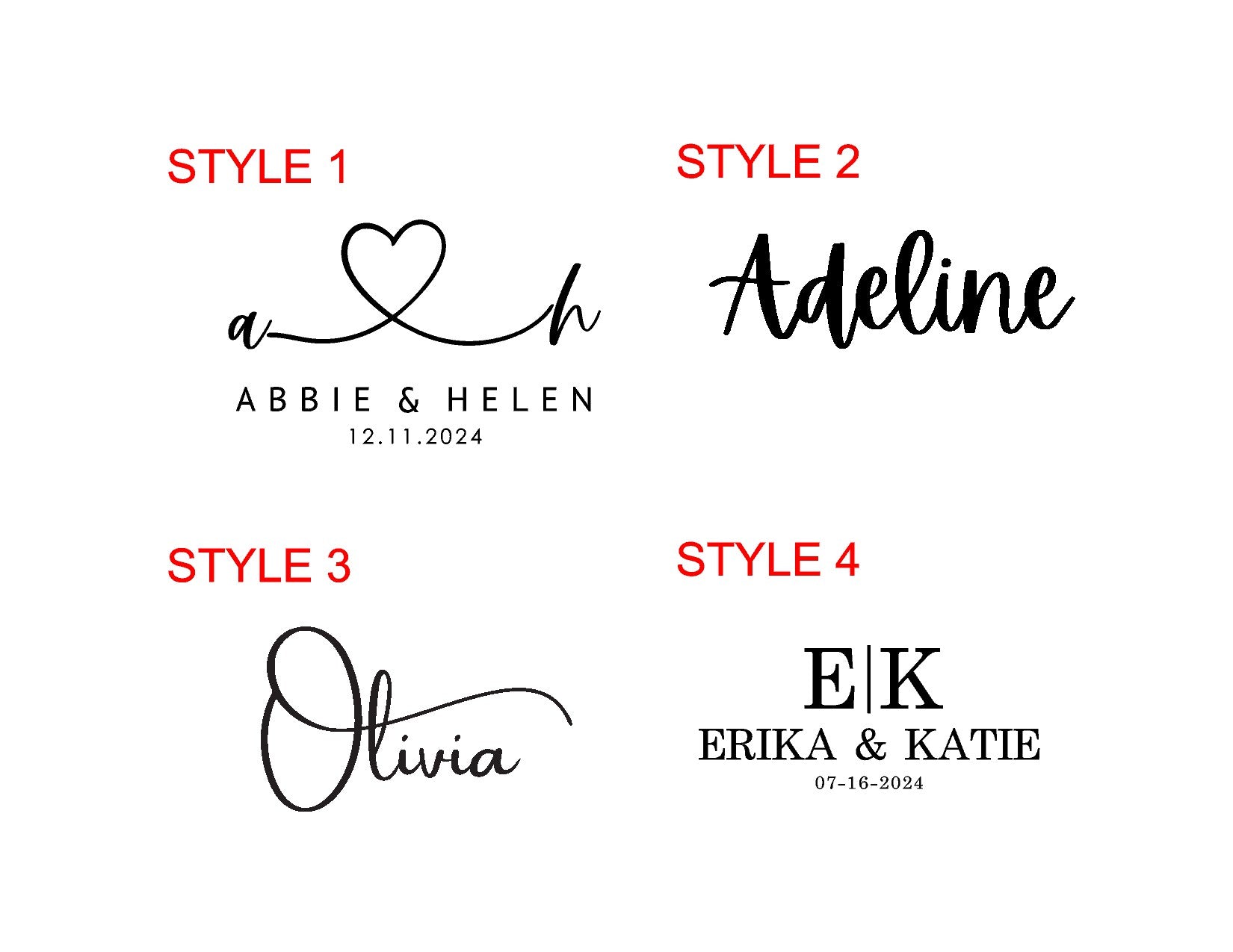 4 engraving style templates